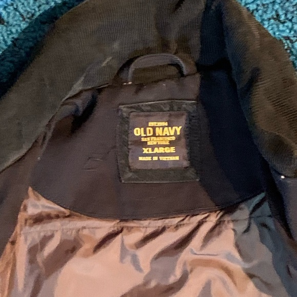 Old Navy black heavy jacket. Men’s XL jacket - Picture 8 of 14